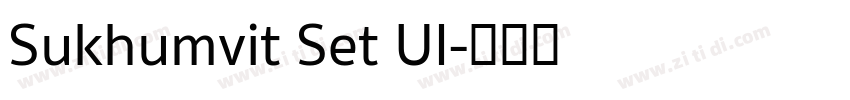 Sukhumvit Set UI字体转换